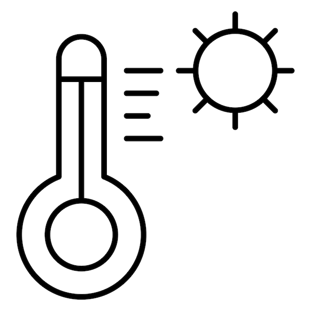Estilo de ilustración vectorial de tiempo caluroso en el desierto
