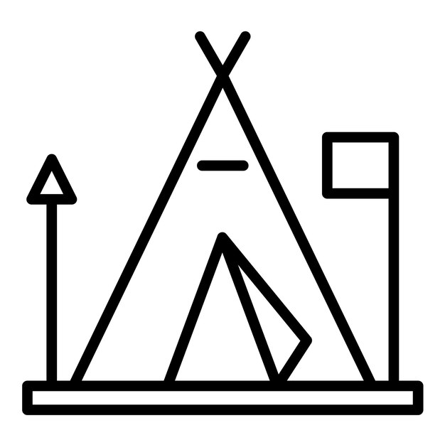Estilo de ilustración vectorial de la tienda africana