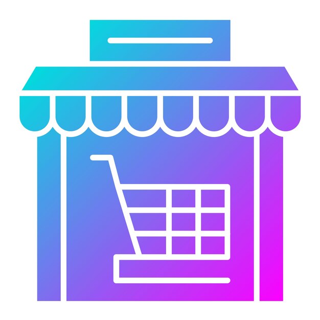 Estilo de ilustración vectorial de la tienda de entregas