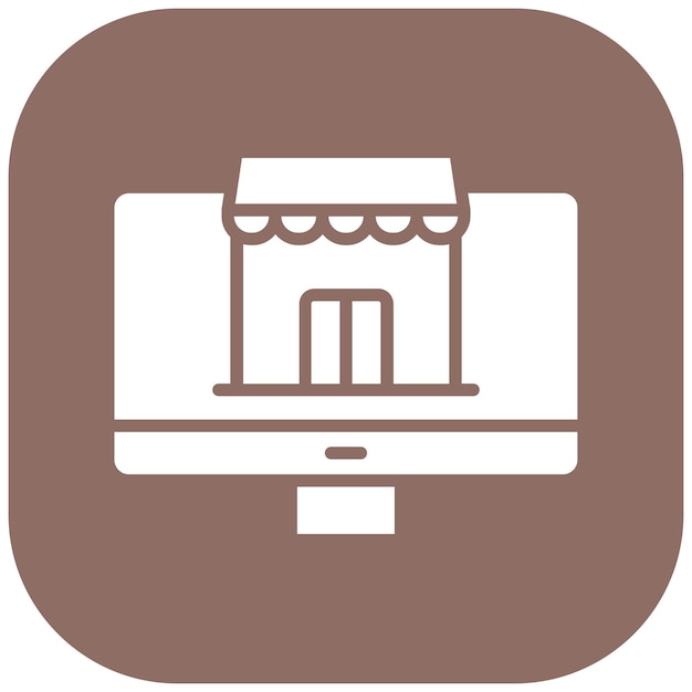Estilo de ilustración vectorial de la tienda en línea