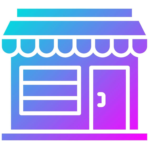 Estilo de ilustración vectorial de la tienda
