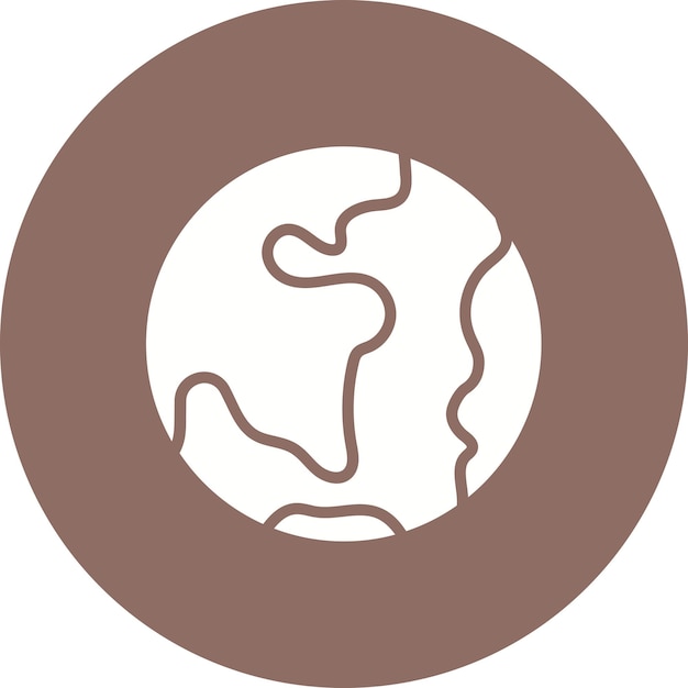 Estilo de ilustración vectorial de la Tierra