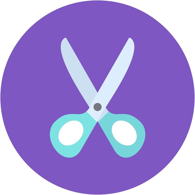 Estilo de la ilustración vectorial de tijeras