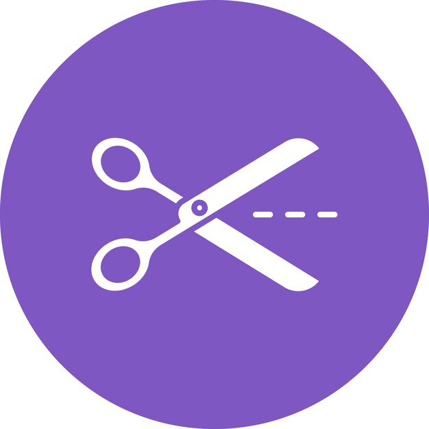 Estilo de la ilustración vectorial de tijeras