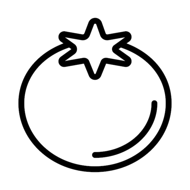 Estilo de ilustración vectorial del tomate