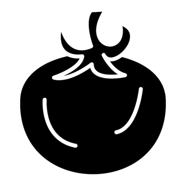 Estilo de ilustración vectorial del tomate