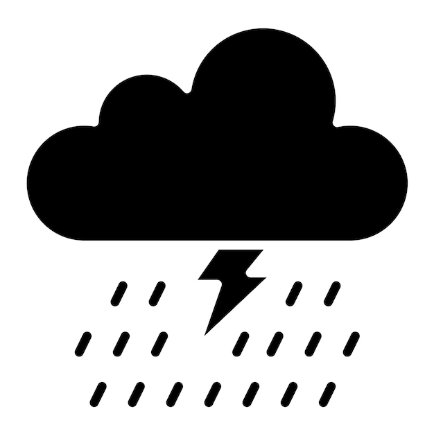 Estilo de ilustración vectorial de la tormenta