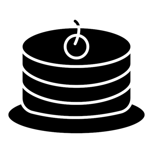 Estilo de ilustración vectorial de la torta de esponja
