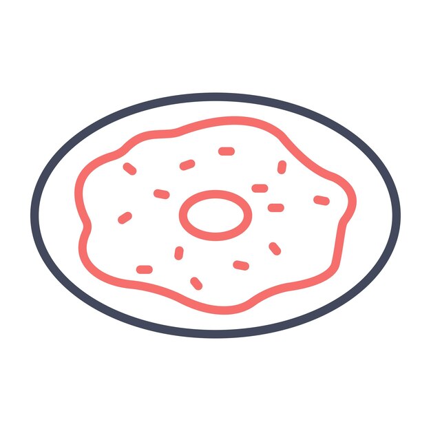 Estilo de ilustración vectorial de la tortilla