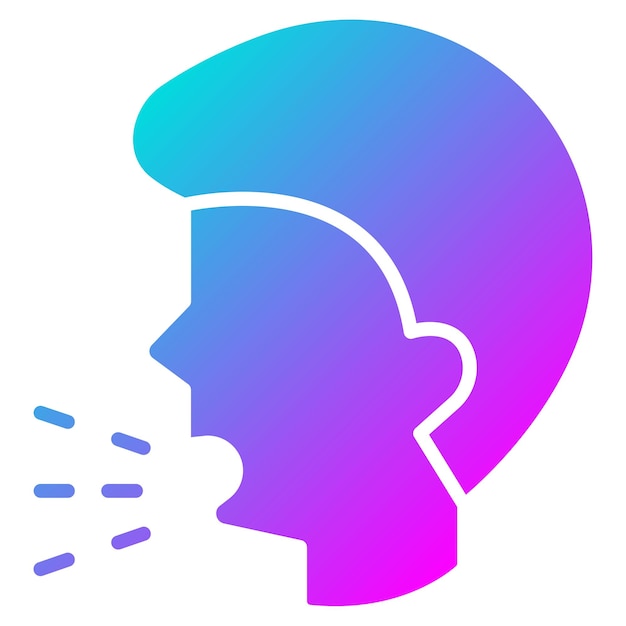 Estilo de ilustración vectorial de la tos