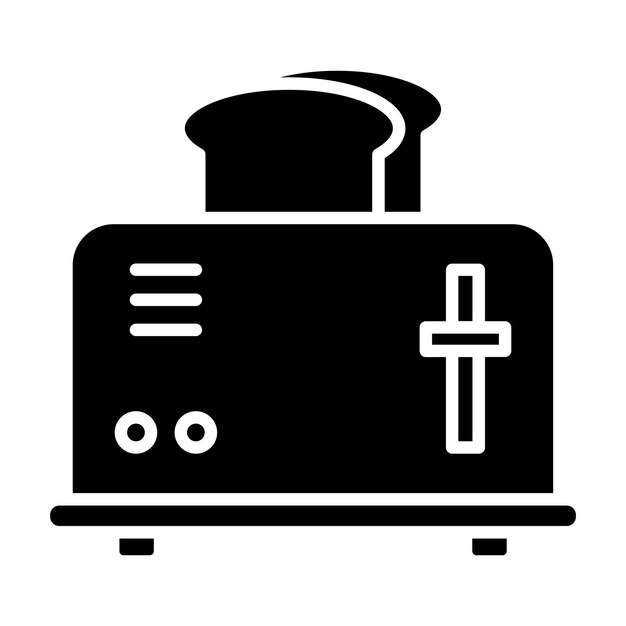 Estilo de ilustración vectorial del tostador