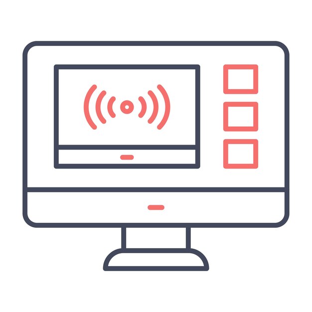 Estilo de ilustración vectorial de transmisión web