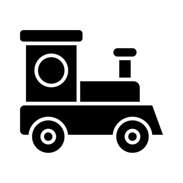 Estilo de ilustración vectorial del tren