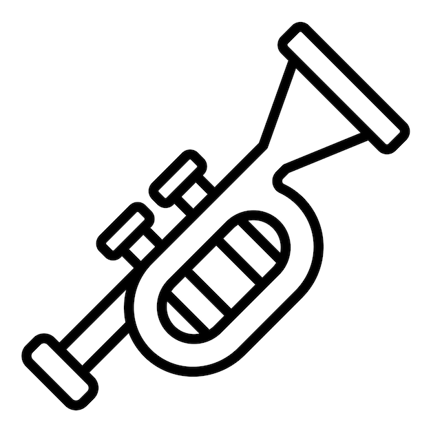 Estilo de ilustración vectorial de Tuba