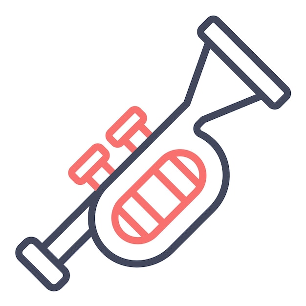 Estilo de ilustración vectorial de Tuba