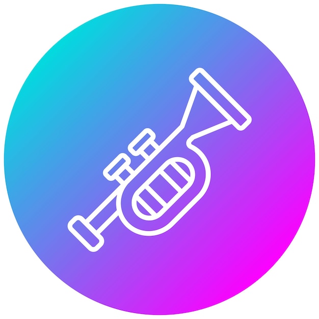 Estilo de ilustración vectorial de Tuba
