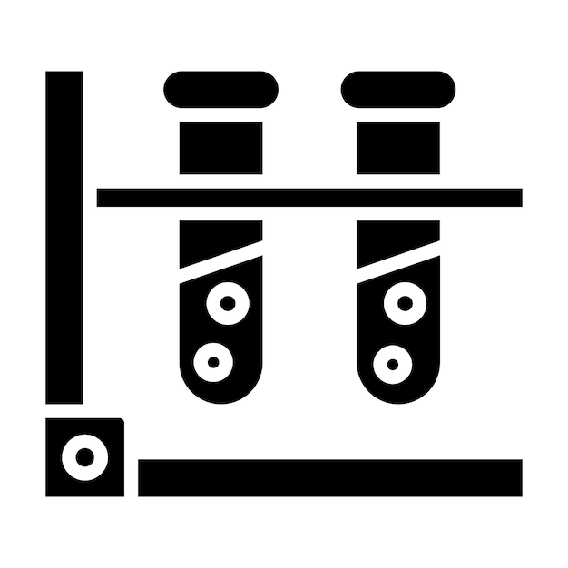 Estilo de ilustración vectorial de los tubos de ensayo