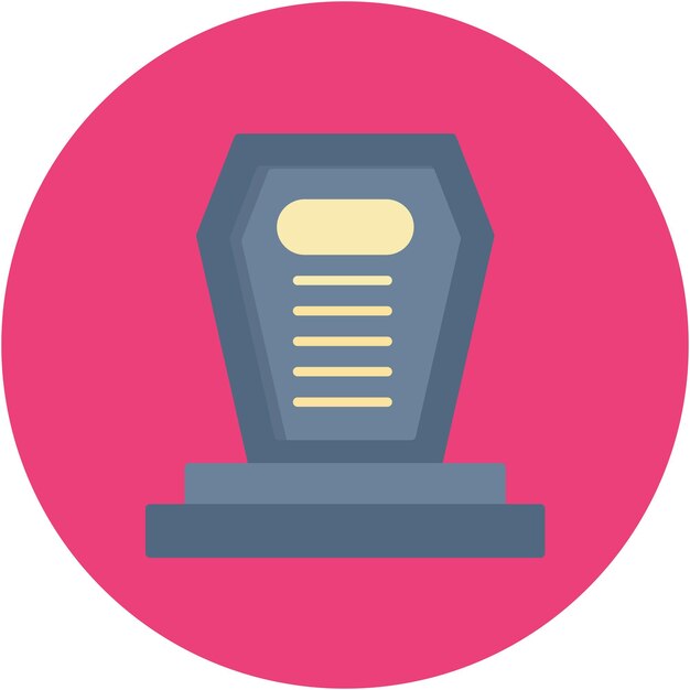Estilo de ilustración vectorial de la tumba