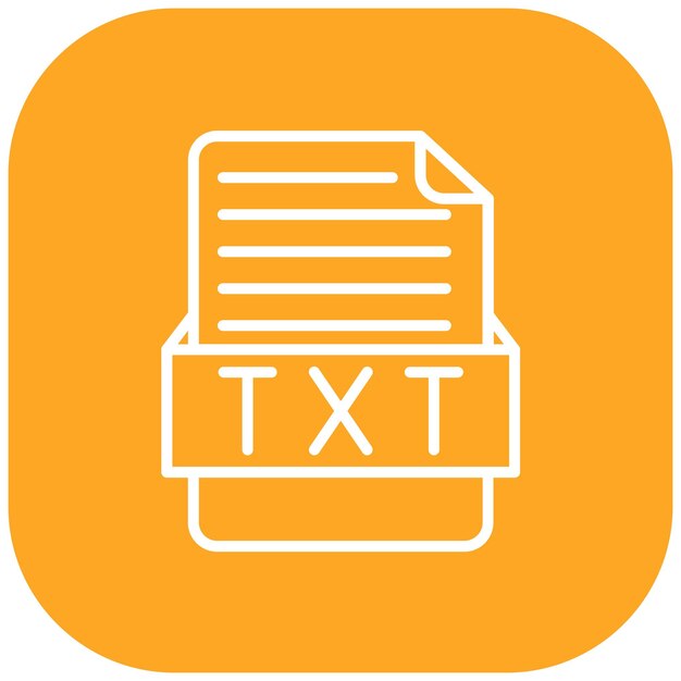Estilo de ilustración vectorial TXT