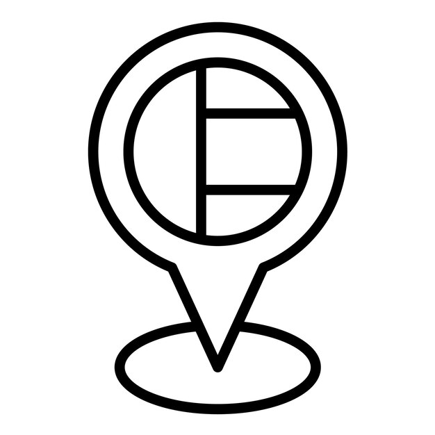 Estilo de ilustración vectorial de la ubicación de Dubai