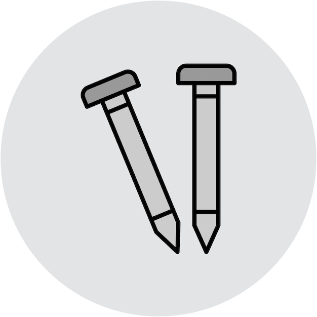 Estilo de ilustración vectorial de las uñas