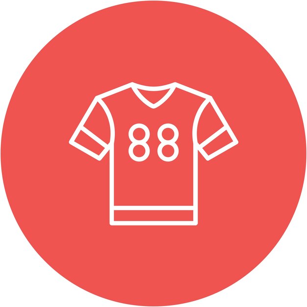 Estilo de ilustración vectorial uniforme de rugby
