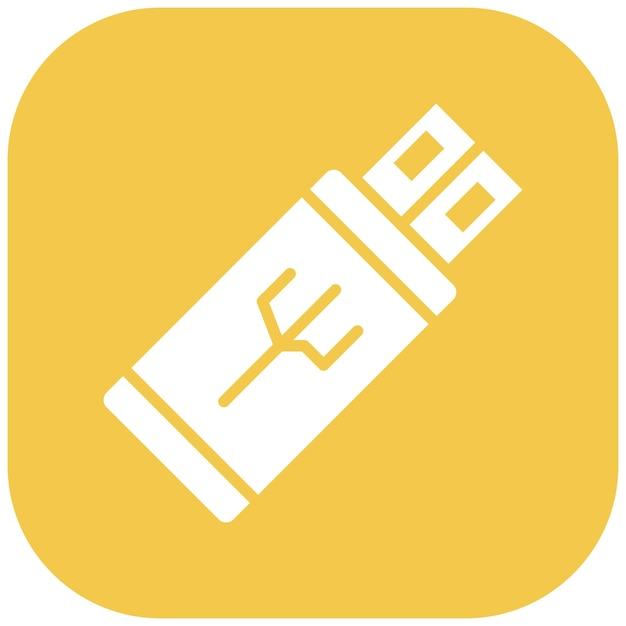 Estilo de ilustración vectorial de USB