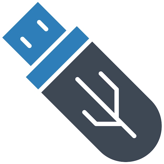 Estilo de ilustración vectorial de USB