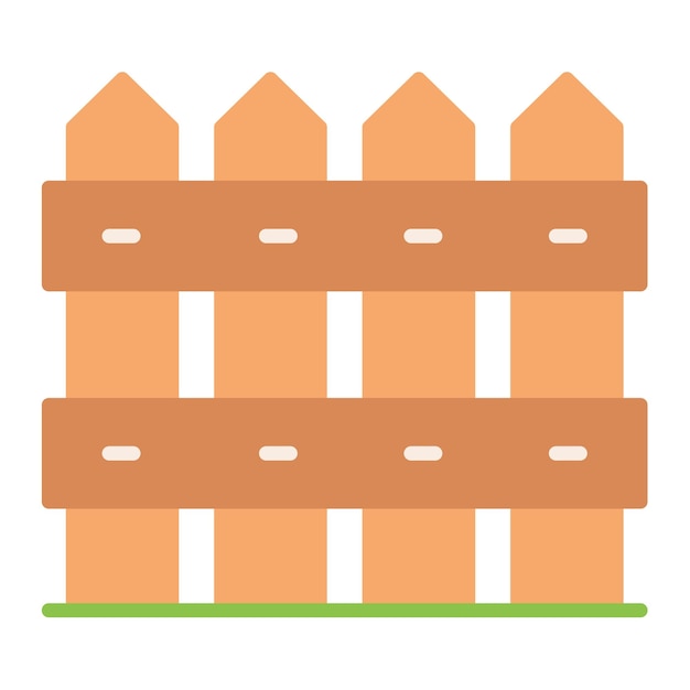 Estilo de la ilustración vectorial de la valla