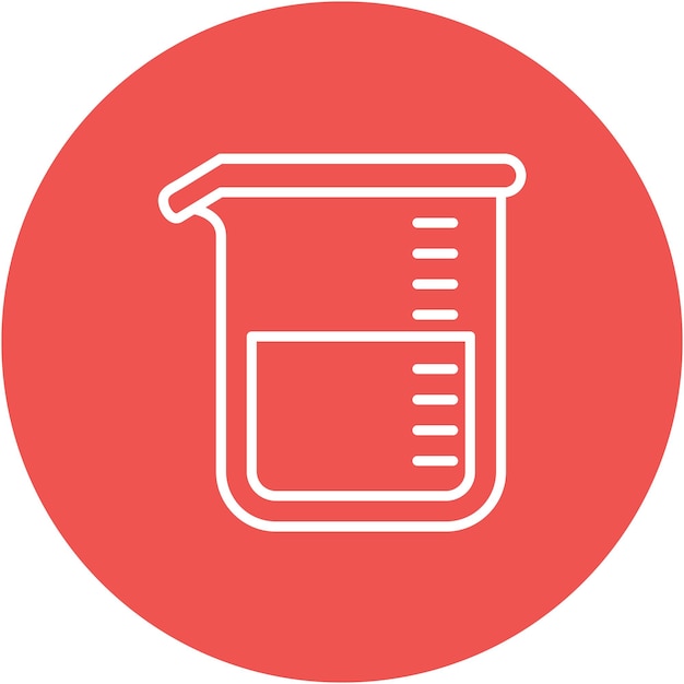 Estilo de la ilustración vectorial del vaso