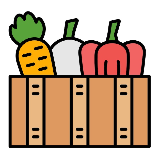 Estilo de ilustración vectorial vegetable