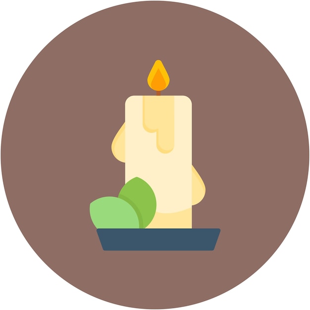 Estilo de ilustración vectorial de las velas