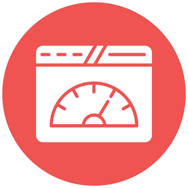 Estilo de ilustración vectorial de la velocidad de la página