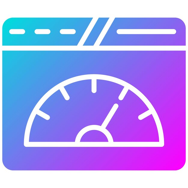 Estilo de ilustración vectorial de la velocidad de la página