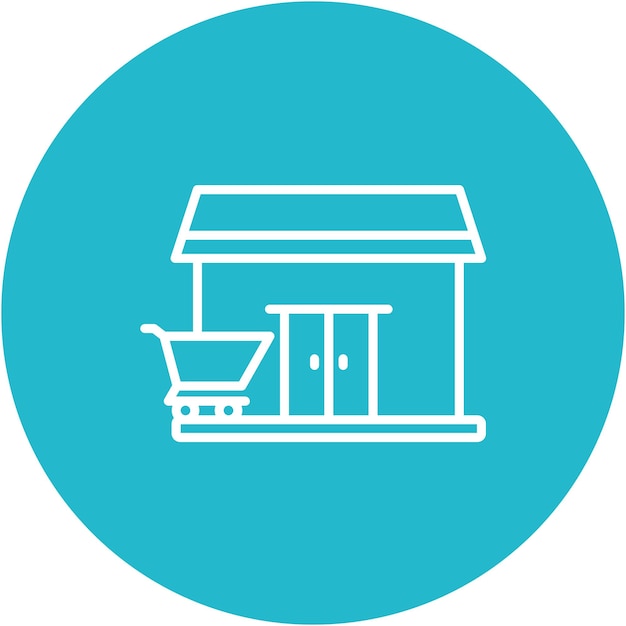Estilo de ilustración vectorial de venta al por menor