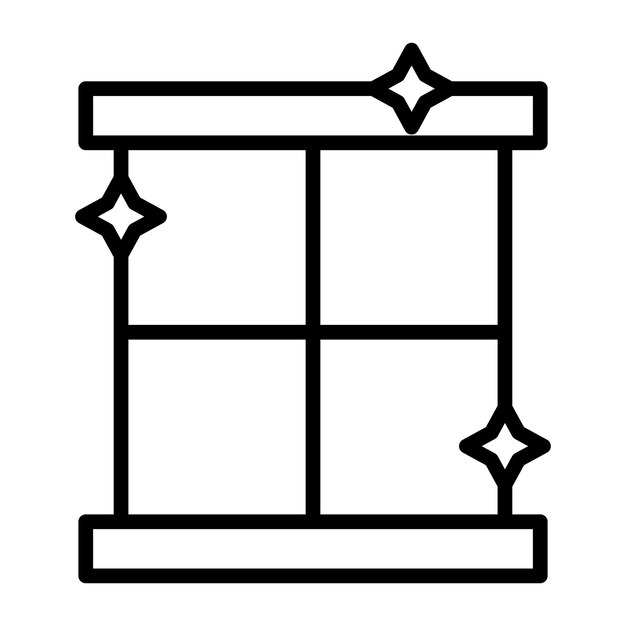 Estilo de ilustración vectorial de ventana limpia