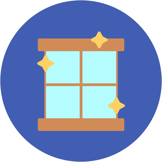 Estilo de ilustración vectorial de ventana limpia