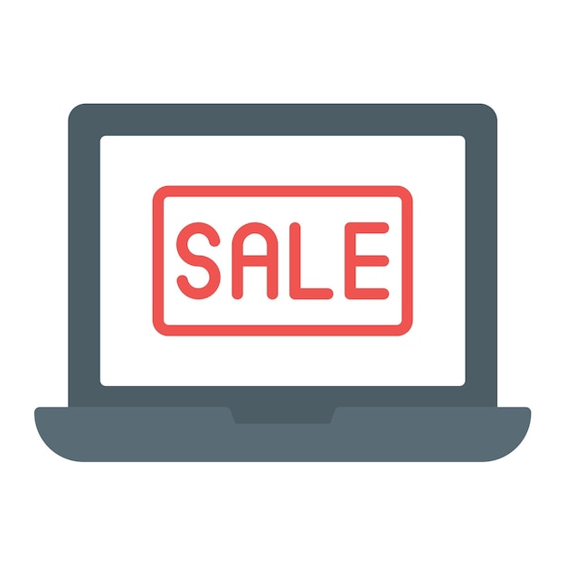 Estilo de ilustración vectorial de ventas en línea
