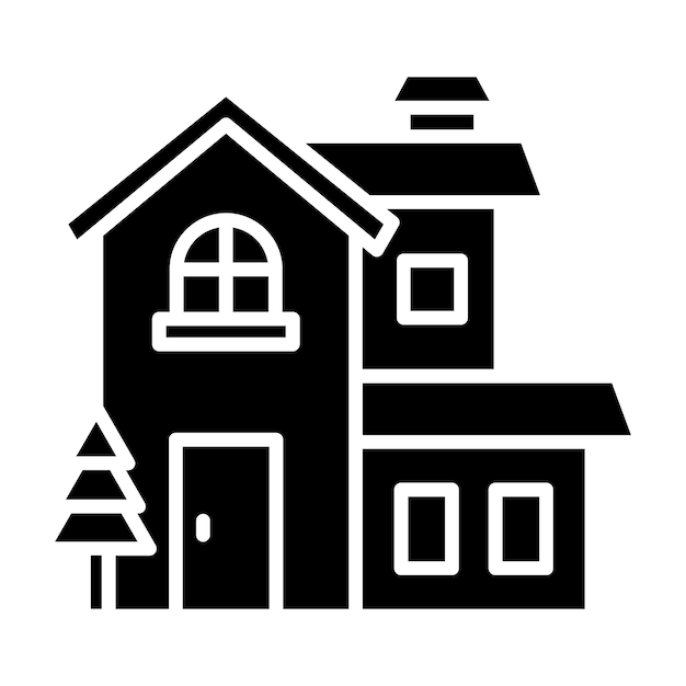 Estilo de ilustración vectorial de Villa