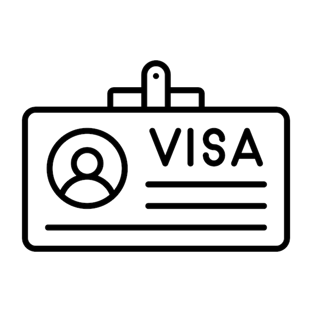 Estilo de ilustración vectorial de Visa
