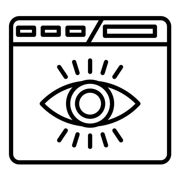 Estilo de ilustración vectorial de visibilidad web