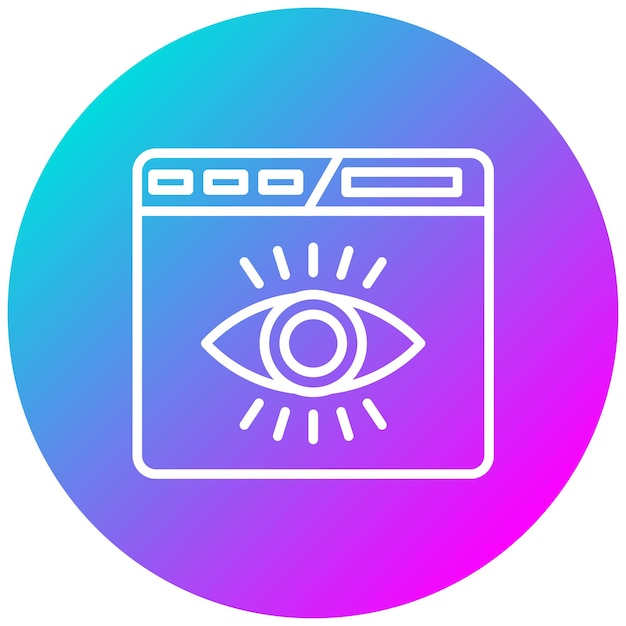 Estilo de ilustración vectorial de visibilidad web