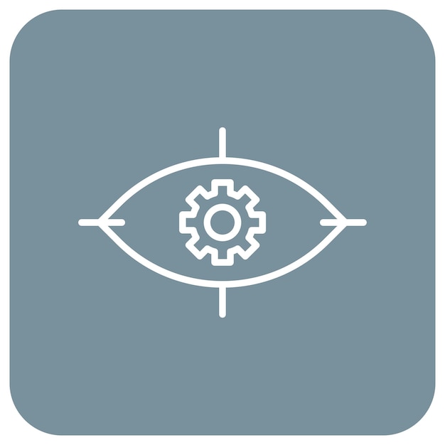 Estilo de ilustración vectorial de la visión