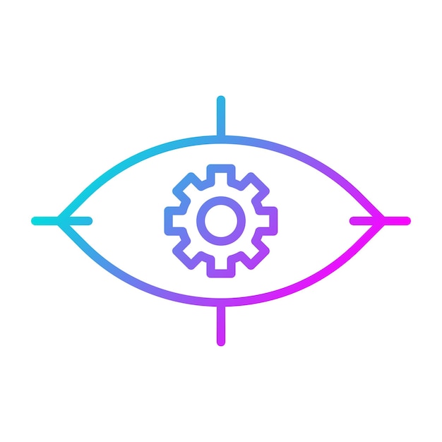 Estilo de ilustración vectorial de la visión