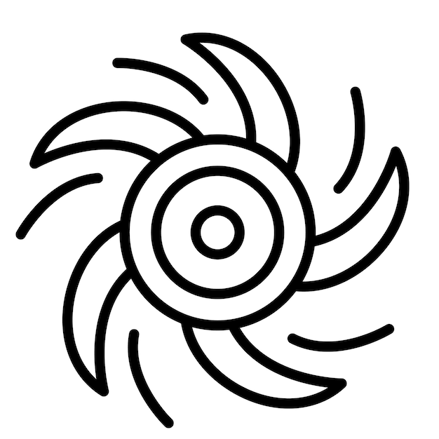 Estilo de la ilustración vectorial del vórtice