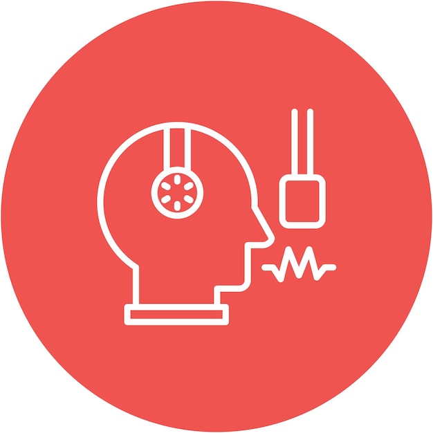Estilo de ilustración vectorial de voz en off