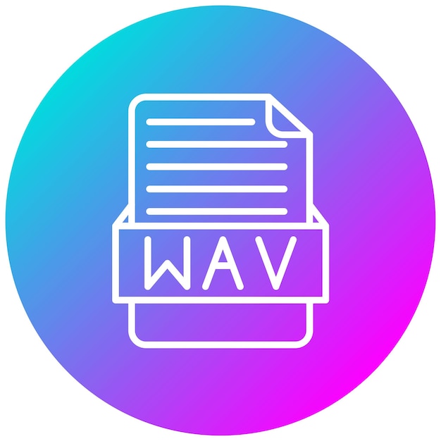 Estilo de ilustración vectorial WAV