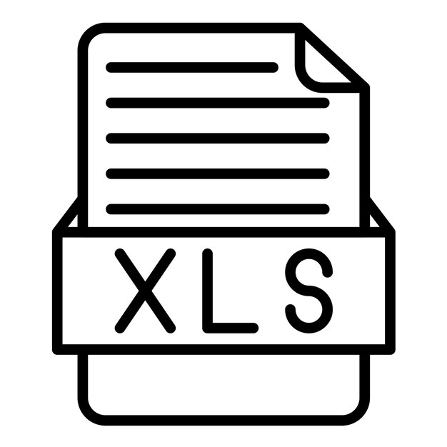 Estilo de ilustración vectorial XLS