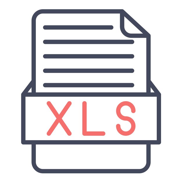 Estilo de ilustración vectorial XLS