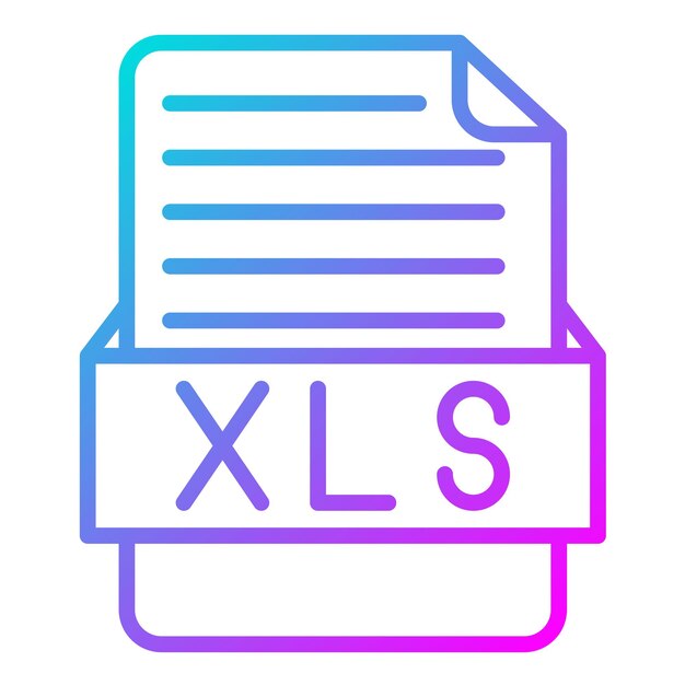 Estilo de ilustración vectorial XLS
